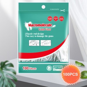 100 ks taška vysoce kvalitní dentálnínit výrobce zubní pick floss pro dospělé dentálnínit